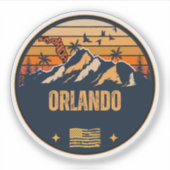 Orlando, Florida Sticker (Voorkant)