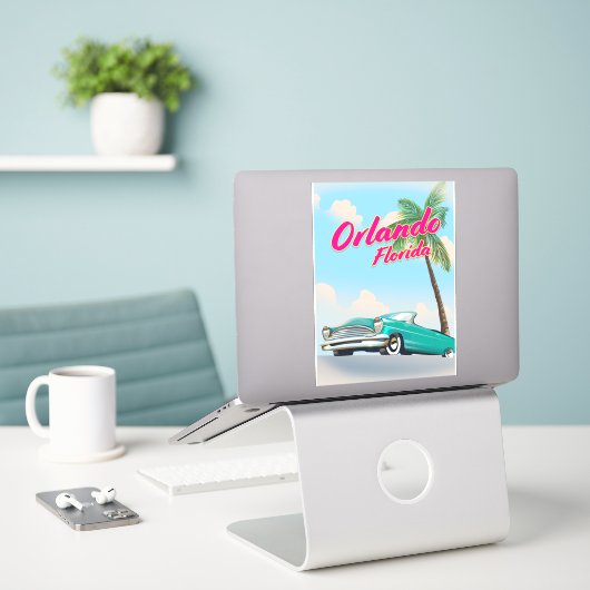 Orlando Florida Sticker (Laptop op bureau)