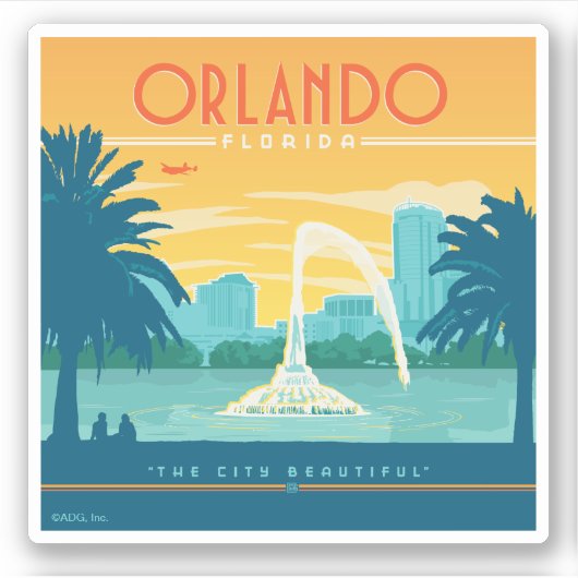 Orlando Florida Sticker (Voorkant)