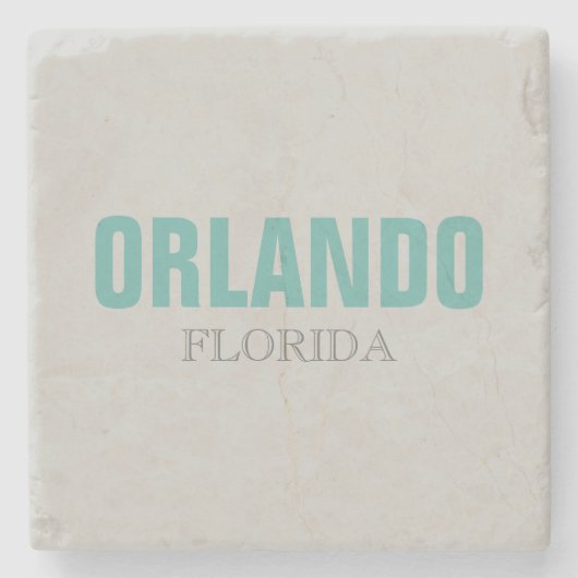Orlando Florida Strandstijl Stenen Onderzetter (Voorkant)