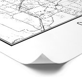 Orlando Florida Street Map Poster (Hoek)