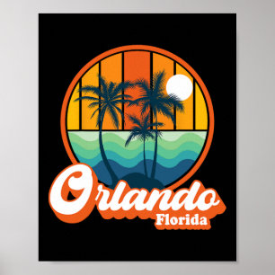 Orlando Florida Summer Vacation Beach Souv Poster