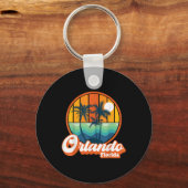 Orlando Florida Summer Vacation Beach Souv Sleutelhanger (Voorkant)