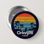  Orlando Florida Sunset Ronde Button 7,6 Cm (Voorkant /achterkant)