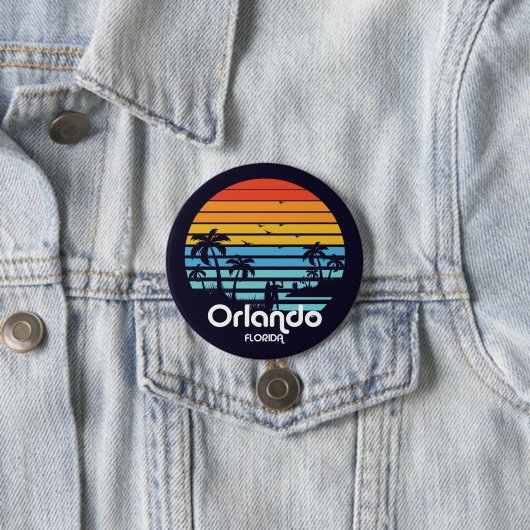 Orlando Florida Sunset Ronde Button 7,6 Cm (In situ)