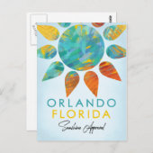 Orlando Florida Sunshine Travel Briefkaart (Voorkant / Achterkant)