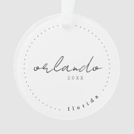 Orlando Florida Travel United States Simple Ornament