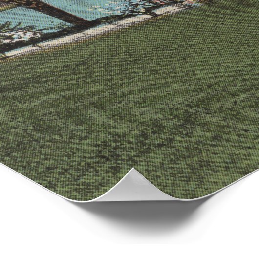 Orlando, Florida - Uitzicht van het meer van Eola  Poster (Hoek)