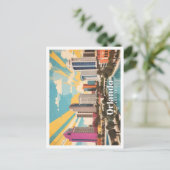 Orlando Florida USA Pop Art Travel Illustratie Briefkaart (Staand voorkant)