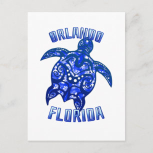 Orlando Florida Vacation Tribal Turtle Briefkaart