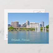 Orlando, Florida van het Lucerne-meer Briefkaart (Voorkant / Achterkant)