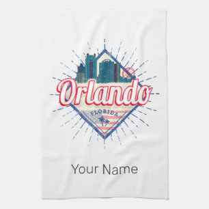 Orlando Florida Verenigde Staten Skyline Verenigd Theedoek