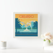 Orlando Florida Vierkante Klok (Huis)