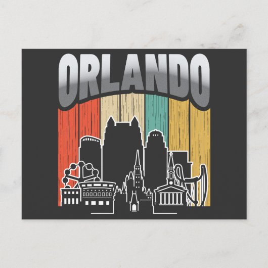 Orlando Florida Vintage Briefkaart (Voorkant)