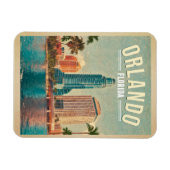 Orlando Florida Vintage Hoge gebouwen Palm jaren 6 Magneet (Horizontaal)