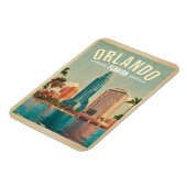 Orlando Florida Vintage Hoge gebouwen Palm jaren 6 Magneet (Linkerzijde)