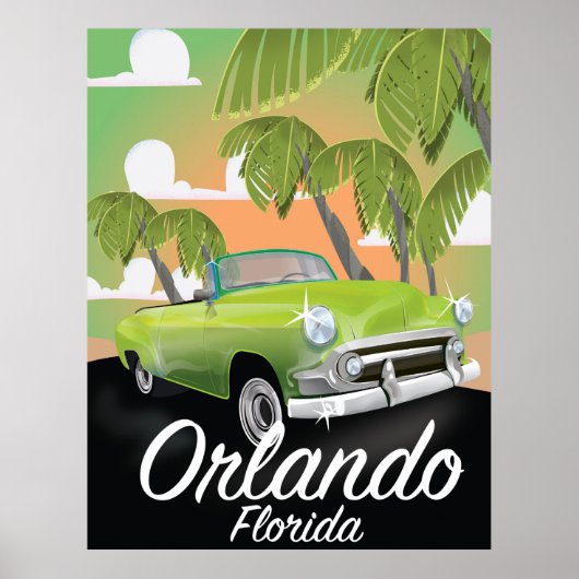 Orlando Florida vintage reisposter Poster (Voorkant)