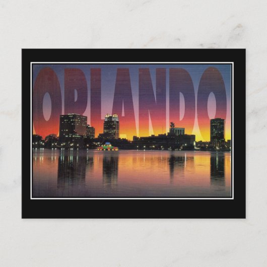 Orlando Florida Vintage Travel Briefkaart (Voorkant)