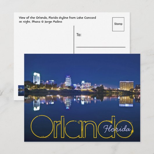 Orlando, Florida, VS Briefkaart (Voorkant / Achterkant)