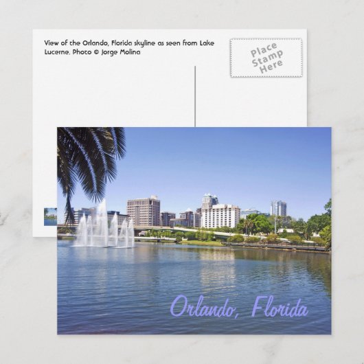 Orlando, Florida, VS Briefkaart (Voorkant / Achterkant)