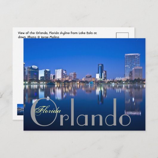Orlando, Florida, VS Briefkaart (Voorkant / Achterkant)