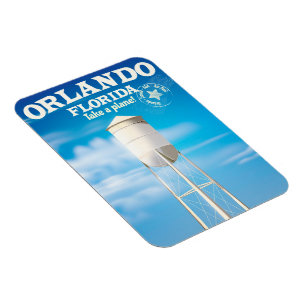 Orlando, Florida Watertoren reisprint. Magneet