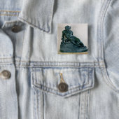 Orlando Furioso Vierkante Button 5,1 Cm (In situ)