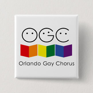 Orlando Gay Chorus Square Pin Vierkante Button 5,1 Cm