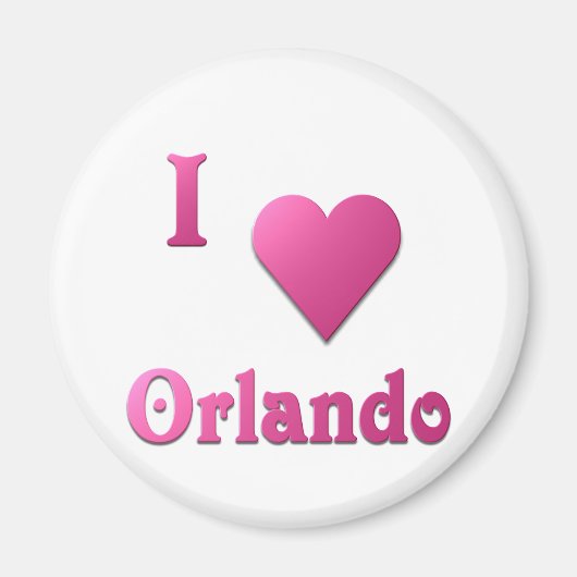 Orlando — Hot Pink Magneet (Voorkant)