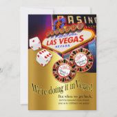 Orlando & Jackie Las Vegas Reception Kaart (Voorkant)