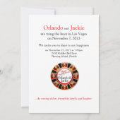 Orlando & Jackie Las Vegas Reception Kaart (Achterkant)