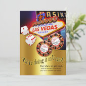 Orlando & Jackie Ontvangst Las Vegas Kaart (Staand voorkant)