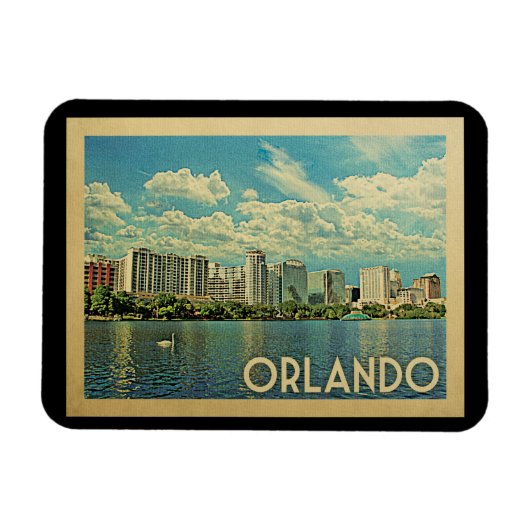 Orlando Magnet Florida Vintage Travel Magneet (Horizontaal)