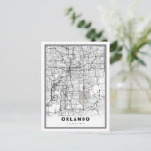 Orlando Map Briefkaart (Staand voorkant)