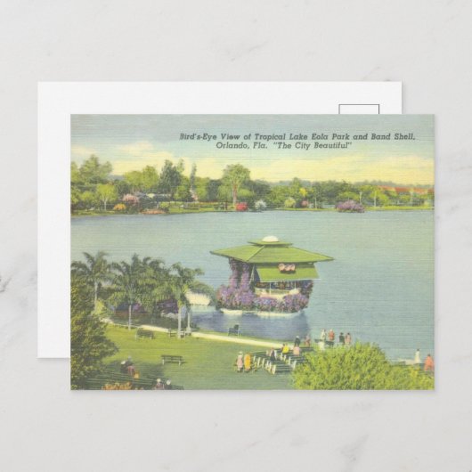 Orlando,  meer van Florida Briefkaart (Voorkant / Achterkant)