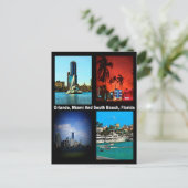 Orlando, Miami, South Beach Collage Briefkaart (Staand voorkant)