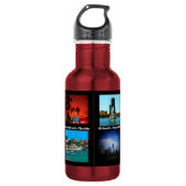 Orlando, Miami, South Beach Collage Waterfles (Voorkant)