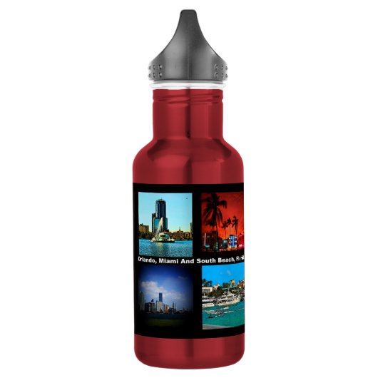 Orlando, Miami, South Beach Collage Waterfles (Links)