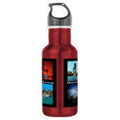 Orlando, Miami, South Beach Collage Waterfles (Achterkant)