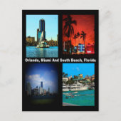 Orlando, Miami, Zuid-Beach Collage Briefkaart (Voorkant)