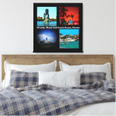 Orlando, Miami, Zuid-Beach Collage Canvas Afdruk (Insitu (Slaapkamer))