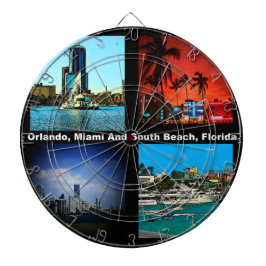 Orlando, Miami, Zuid-Beach Collage Dartbord
