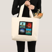 Orlando, Miami, Zuid-Beach Collage Grote Tote Bag (Voorkant (product))