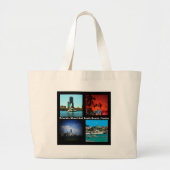Orlando, Miami, Zuid-Beach Collage Grote Tote Bag (Voorkant)