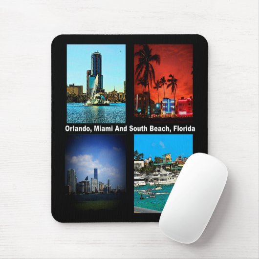 Orlando, Miami, Zuid-Beach Collage Muismat (Met muis)