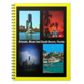 Orlando, Miami, Zuid-Beach Collage Notitieboek (Voorkant)