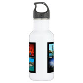 Orlando, Miami, Zuid-Beach Collage Waterfles (Achterkant)