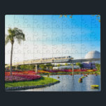 Orlando Monorail Puzzle Puzzel<br><div class="desc">Je kan het citrus bijna in de lucht ruiken als je naar deze Orlando monorail magneet kijkt.  Het toont een perfecte zomerdag in zonnige Florida.</div>