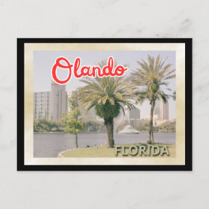 Orlando Palm Tree Vintage Travel Briefkaart