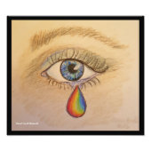 Orlando Pride Teardrop Foto Afdruk (Voorkant)